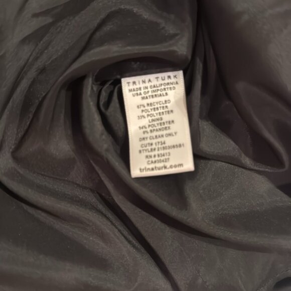 Trina Turk “Exceptional” Black Off-Shoulder Flutter Sleeve Mini Dress - small‎ - Picture 10 of 14